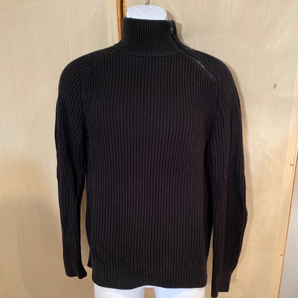 ARMANI EXCHANGE Men’s Black Zip Sweater Sz S - Picture 4 of 9